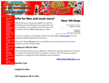 Tablet Screenshot of gifts-for-men.org